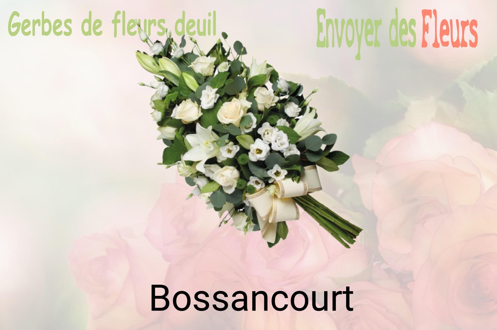 Gerbe de fleurs de deuil livrée à Bossancourt
